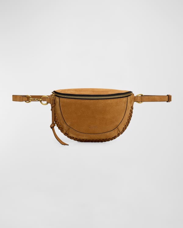 Saint Laurent YSL Monogram Curved Zip Top Belt Bag Neiman Marcus