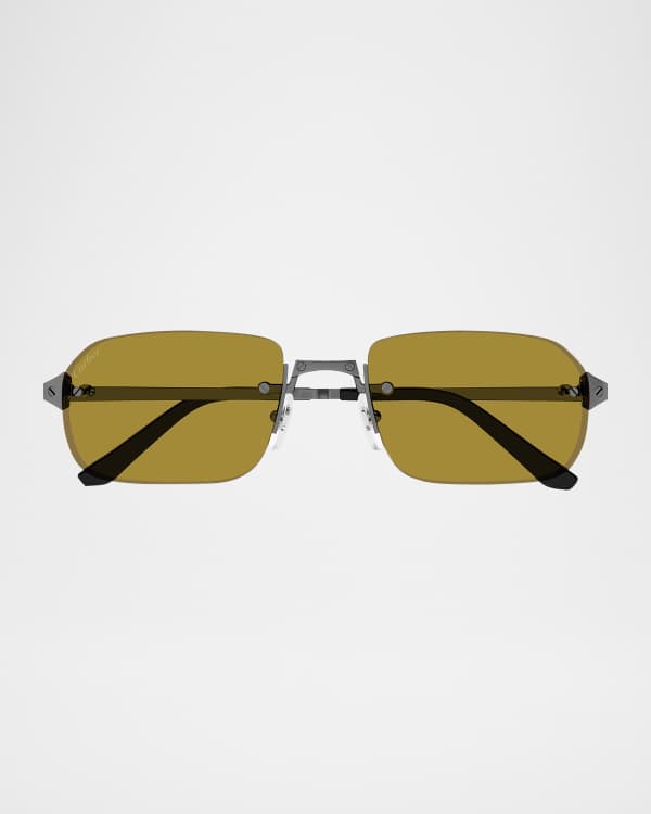 C DE RIMLESS ANGULAR FRAME SUNGLASSES CT0695 IN METAL