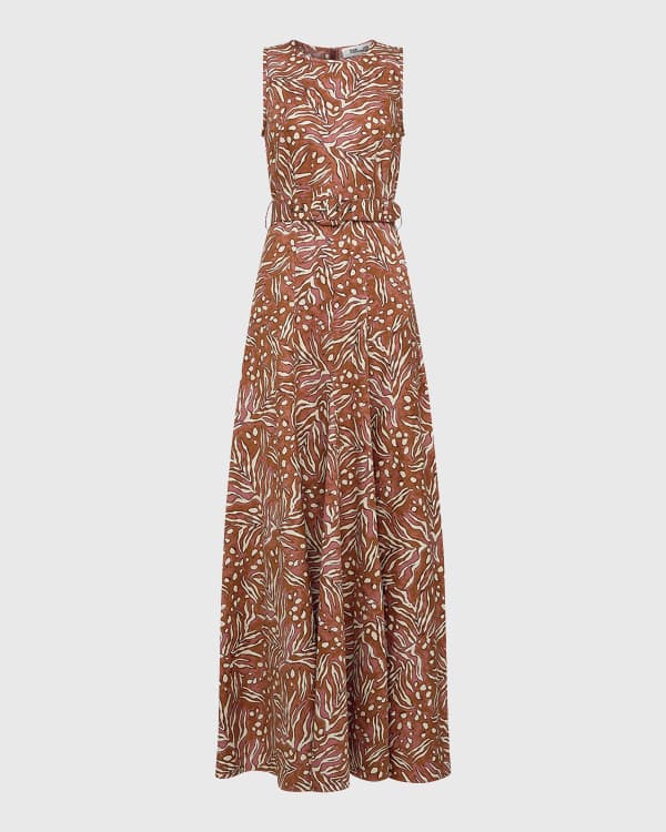 Diane von Furstenberg Adams Snakeskin Print Halter Dress Neiman Marcus