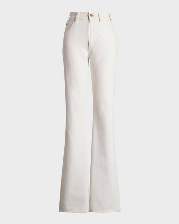 Ralph Lauren Collection Maryel Fringe-Trim Calf-Suede Pants Ralph Lauren Collection Maryel Fringe-Trim Calf-Suede Pants