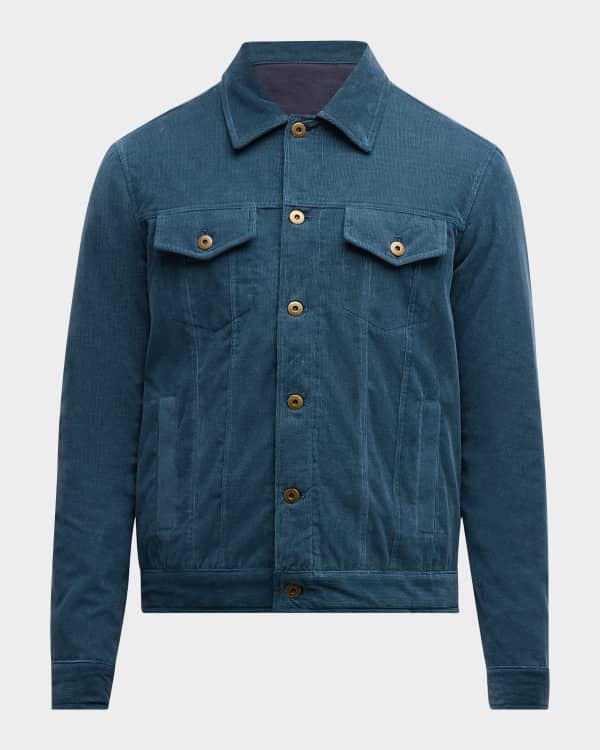 Paul Smith Men's Suede Shirt Jacket | Neiman Marcus