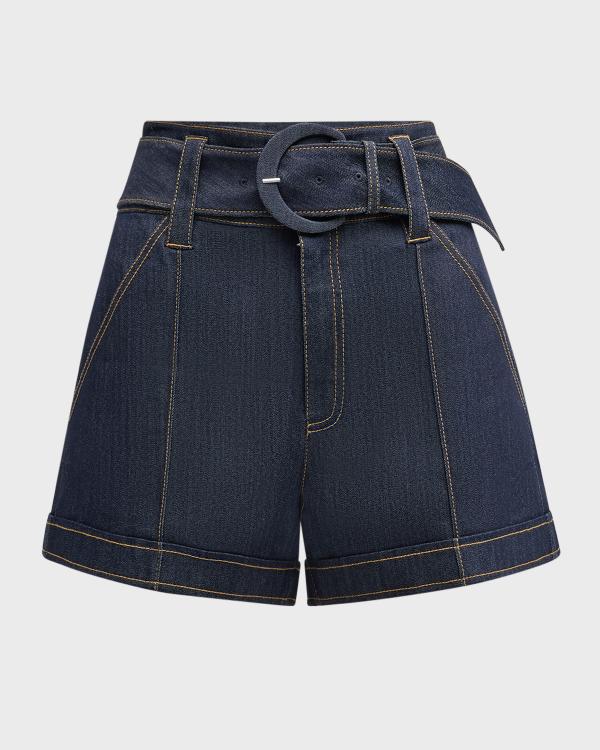 Cinq à Sept Ceil Crochet Denim Shorts | Neiman Marcus