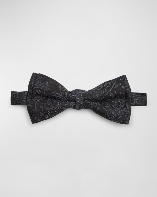 Eton Men's Silk Bow Tie Black Size Regular