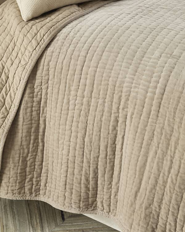 MICHAEL ARAM Metallic Textured sales Coverlet King Quilt