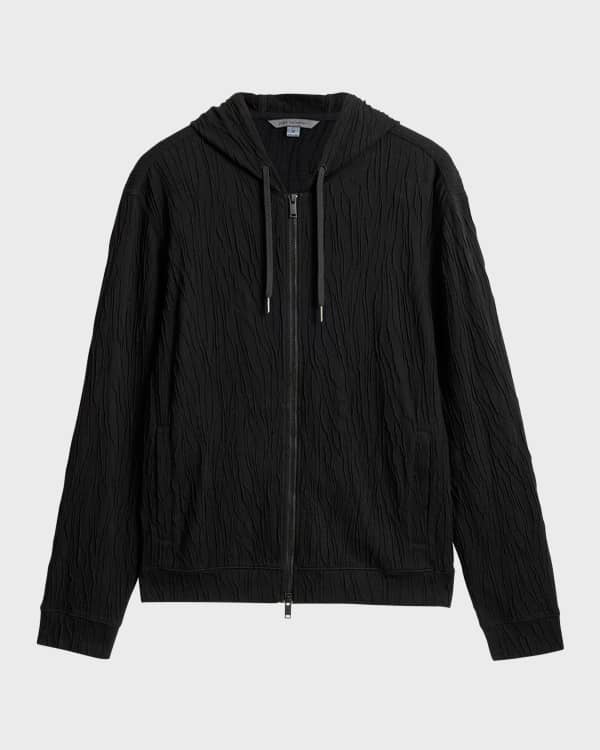 John Varvatos Men s Catherine Brushed Cashmere Zip Hoodie Neiman Marcus