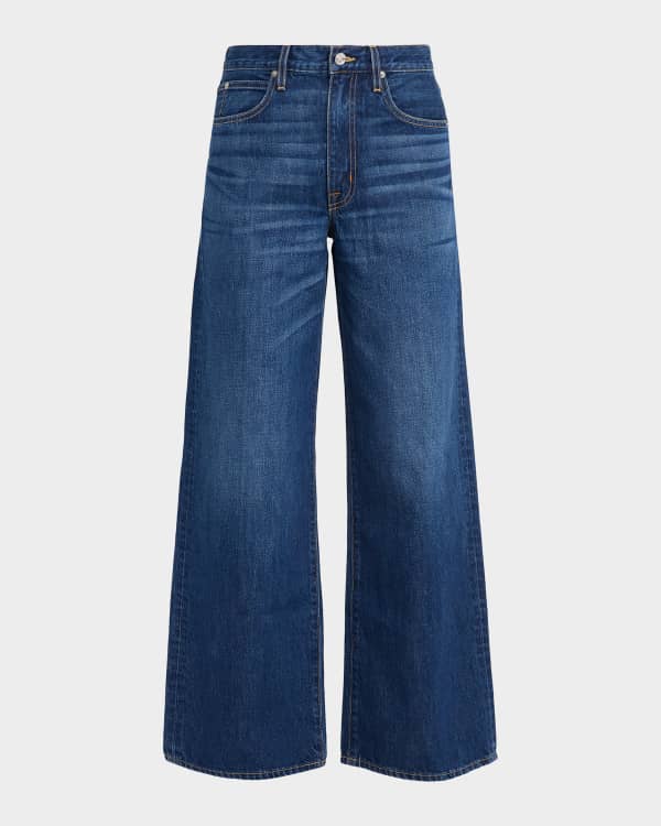 Helmut Lang Low-Rise Drop Jeans | Neiman Marcus