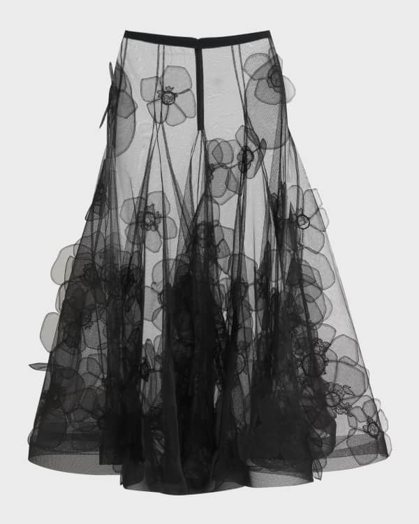 人気ブランド新作豊富 Van Dries Noten Skirt Wrap Maxi Lace-Overlay Beaded Silene スカート