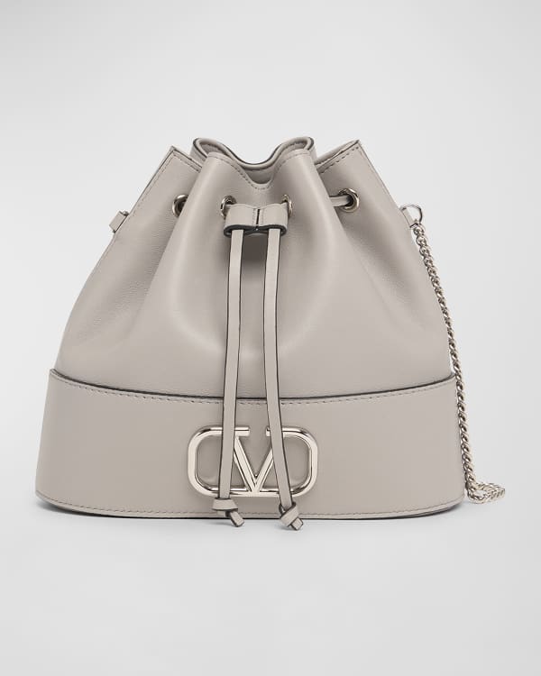 Valentino Garavani Wispy Small Rockstud Leather Bucket Bag Neiman Marcus