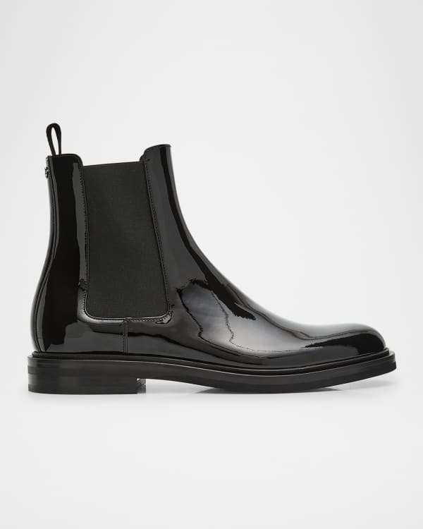Balmain Men's Charlie Calfskin Ankle Boots | Neiman Marcus