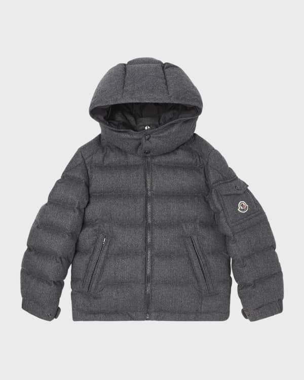 Boy's Maya Hooded Short Down Jacket, Size 4-6