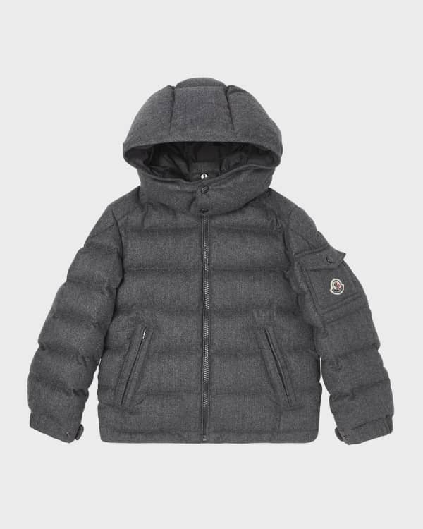Moncler Boy s Truyere Logo Embroidered Puffer Jacket Size 8 14 Neiman Marcus