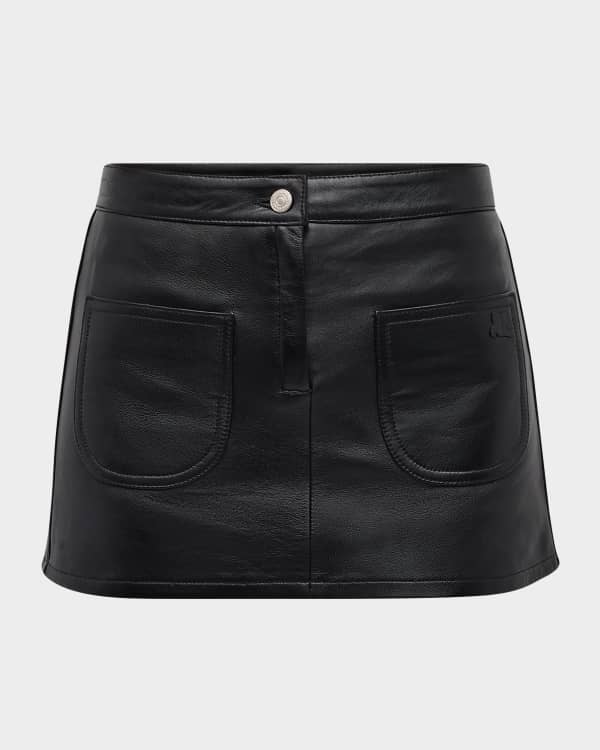 Burberry leather zip skirt sales