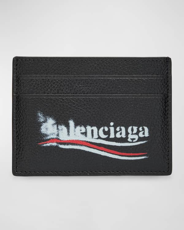 カードケース・名刺入れ [BALENCIAGA] Monogrammed Coated Canvas Card Holder Balenciaga Men's Signature Card Holder BB Monogram Coated