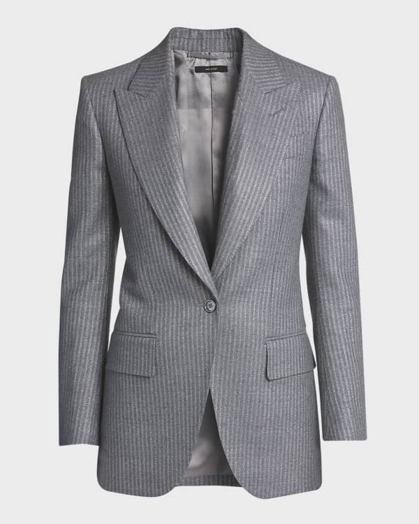 Alexandre Vauthier Double-Breasted Crepe Blazer Jacket