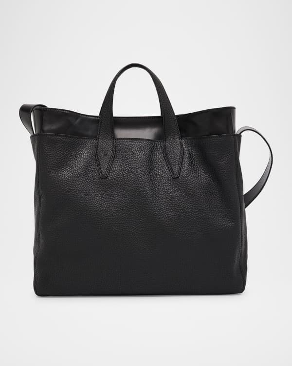 【関税&送料込】Ferragamo Large Black Leather Tote Bag Ferragamo Large Leather Tote Bag | Neiman Marcus