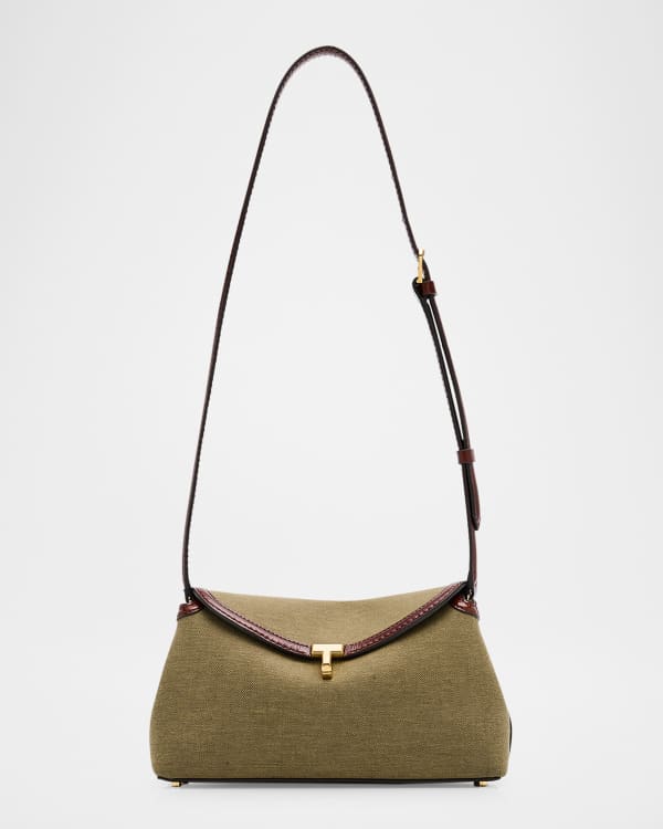 T-Lock Top Handle Bag in Pebble Grain Leather