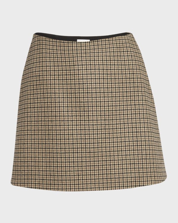 Pleated plaid mini skirt 8x10 top