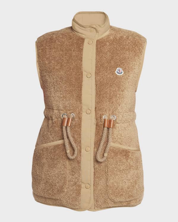 Moncler Ermione Shearling Puffer Vest | Neiman Marcus