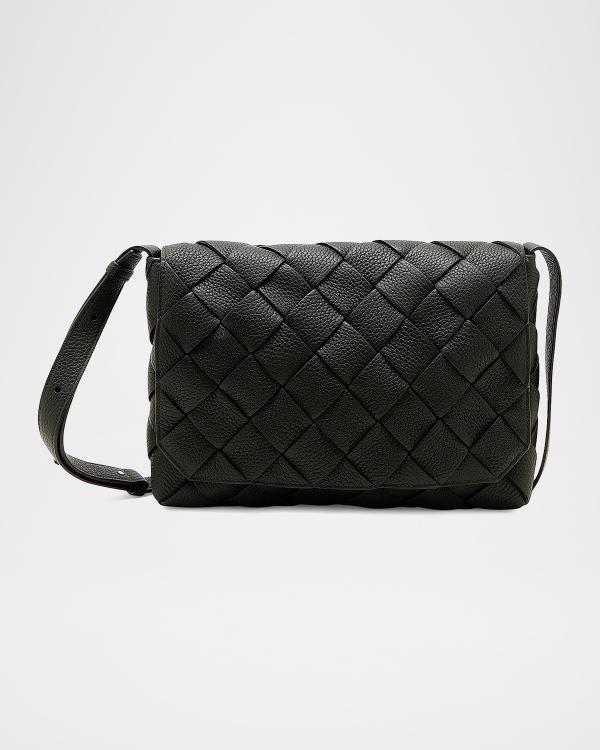 Bottega Veneta Men's Borsa Woven Nylon Crossbody Bag | Neiman Marcus