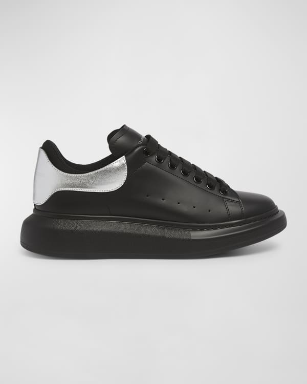Alexander McQueen Men s Oversized Suede and Leather Low Top Sneakers Neiman Marcus