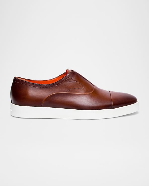 Zigzag Optical illusion Men's Slip On Sneakers