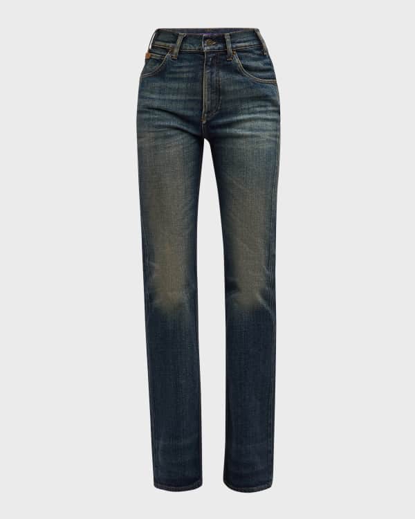 Ralph Lauren Collection Maryel Fringe-Trim Calf-Suede Pants Ralph Lauren Collection Maryel Fringe-Trim Calf-Suede Pants