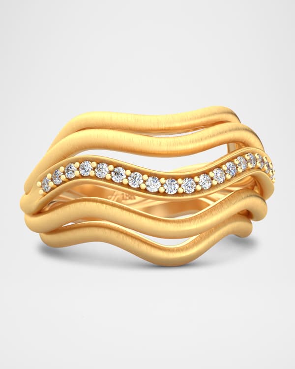 Peruffo 18K Yellow Gold Slide Dawn Ring | Neiman Marcus