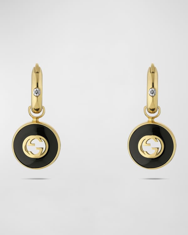 Gucci gold drop earrings discount
