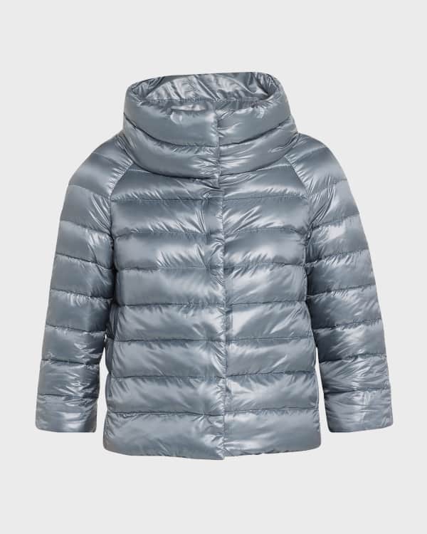 Herno Ladybug Long Sleeve Puffer Jacket w Cape Neiman Marcus