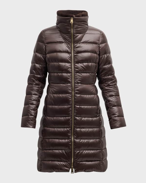 Kendall Kylie Cropped Vinyl Puffer Jacket Neiman Marcus