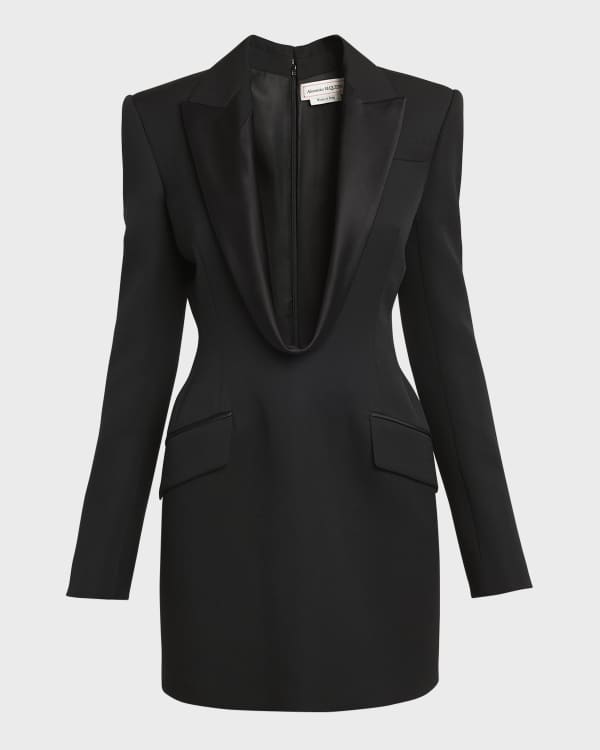 Alexander McQueen Crystal Mini Blazer Dress Neiman Marcus