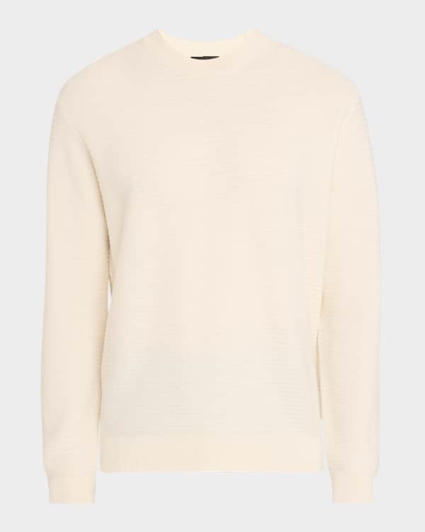 Emporio Armani Men's Wool Textured Knit Crewneck Sweater