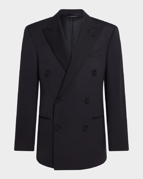 【関税&送料込】Tom Ford Double-Breasted Jacket TOM FORD Camden double-breasted wool-twill blazer | NET-A-PORTER