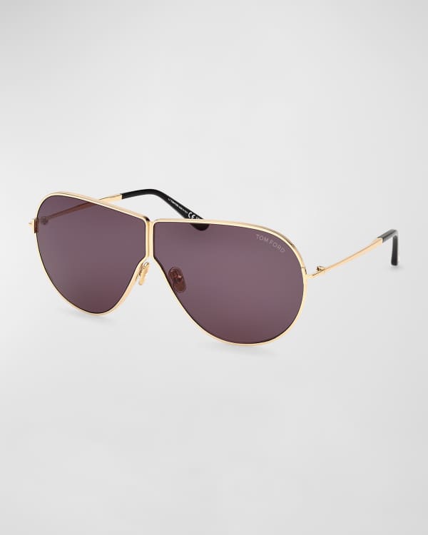 TOM FORD Keating Metal Aviator Sunglasses Neiman Marcus