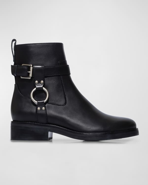 Frye Alice Tall Leather Combat Boots Neiman Marcus
