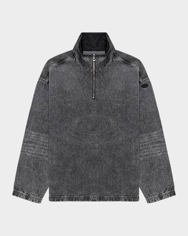 Diesel Men's K-Darin Ribbed Sweater with Distressed Effect