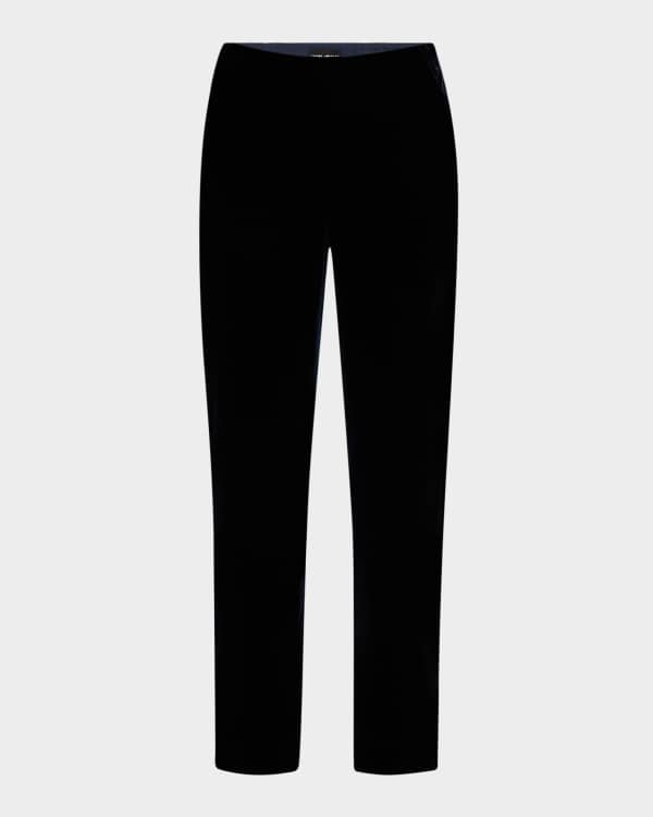 TOM FORD Mid-Rise Viscose Velvet Bootcut Pants | Neiman Marcus