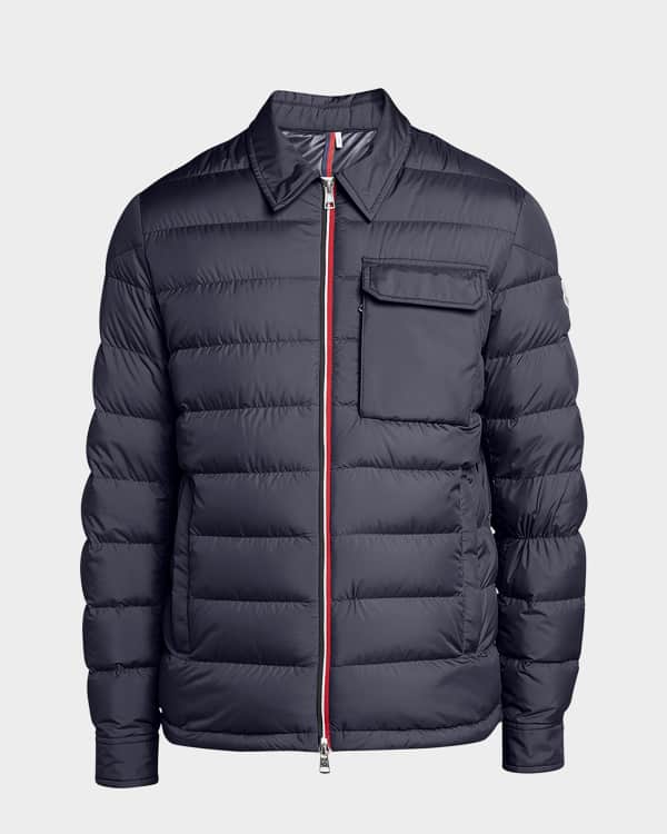 Moncler Men's Benamou Tricolor Quilted Down Jacket | Neiman