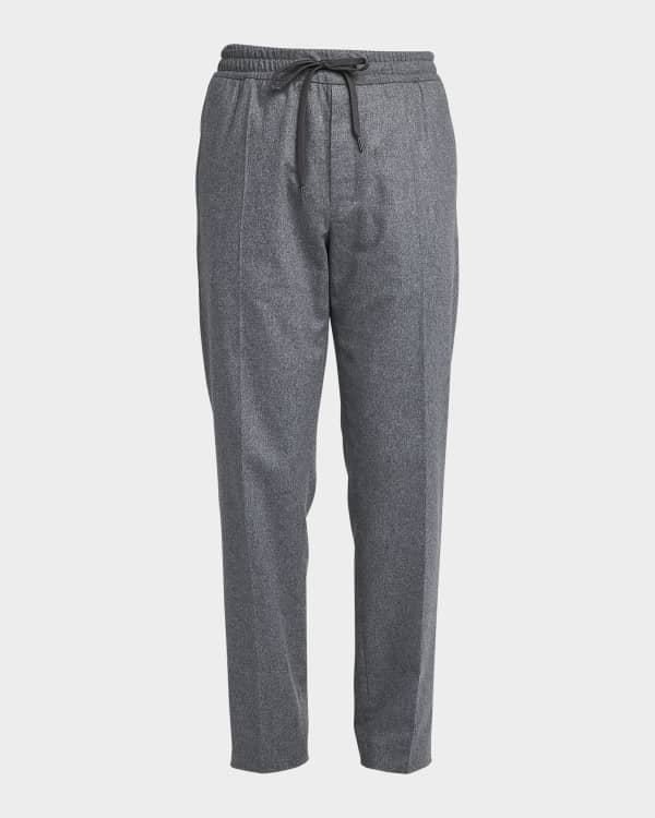 Burberry Men's Pleated Leather Pants | Neiman Marcus