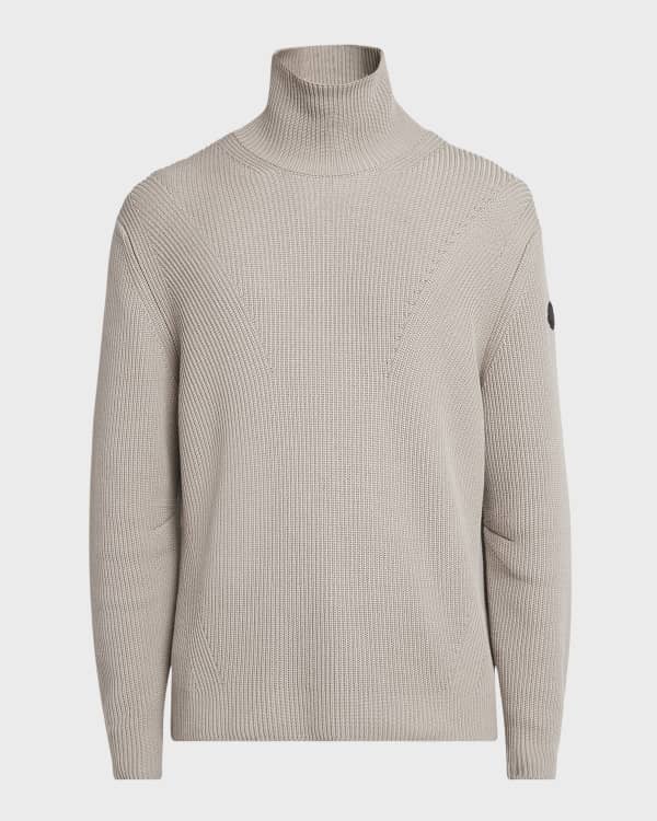 Jil Sander Men's Chunky Wool Turtleneck Sweater | Neiman Marcus