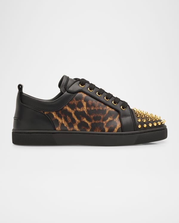Dolce & Gabbana Dark Blue Leather Low Top Men Sneakers Shoes