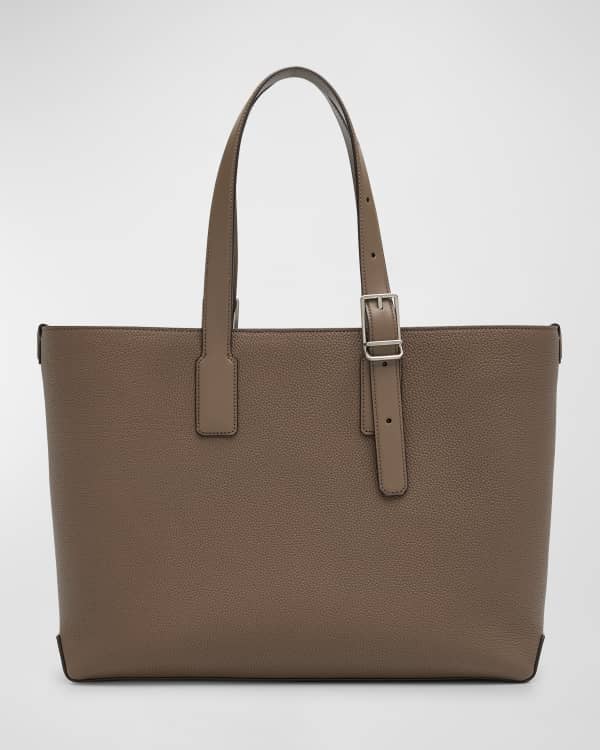 ZEGNA Men's Deerskin Tote Bag | Neiman Marcus