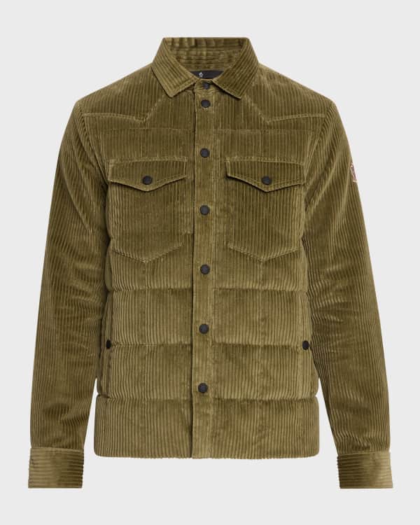 Moncler Grenoble Men's Gelt Padded Corduroy Overshirt