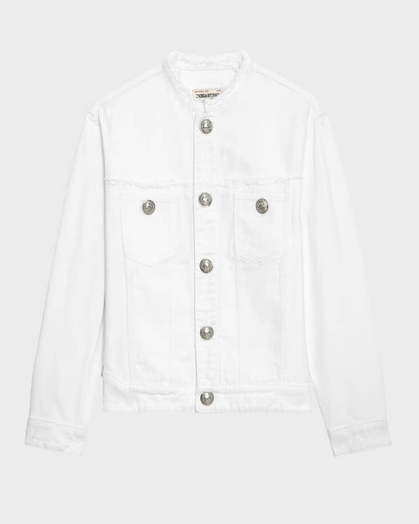 Oasis white denim jacket clearance