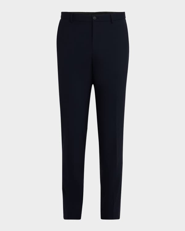Theory Men's Curtis Drawstring Motion Wool Pants | Neiman Marcus
