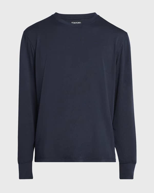 Dries Van Noten Men's Henland Bicolor Mesh T-Shirt | Neiman