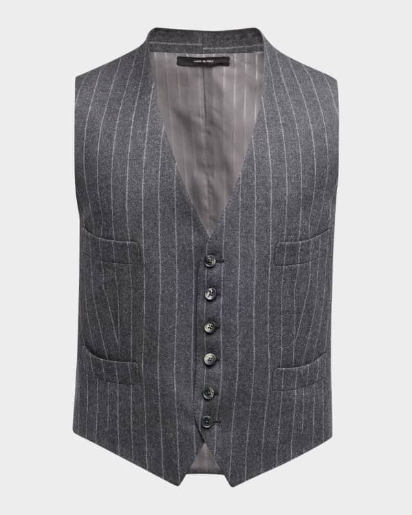 ZEGNA Men's Suede Down-Filled Vest | Neiman Marcus