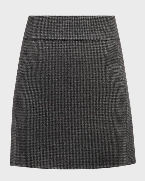 Monochrome check a line mini skirt clearance