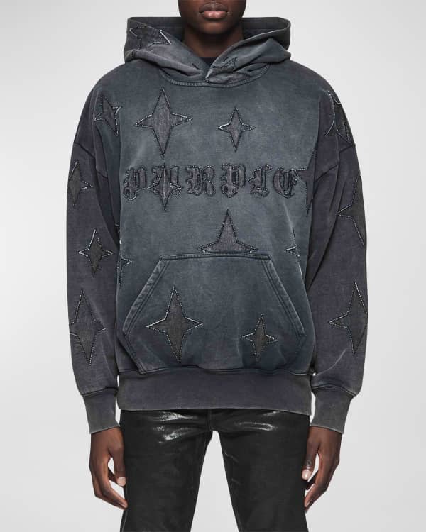PURPLE Men's Fringe Beach Hoodie | Neiman Marcus