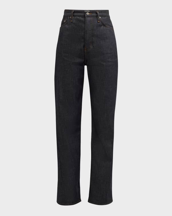 Toteme Twisted Seam Straight-Leg Jeans | Neiman Marcus
